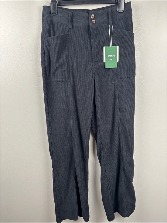 HALARA Pants - NWT HALARA AuraCord black Corduroy Straight-Leg Pants women M 30” stretch waist